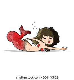 cartoon mermaid