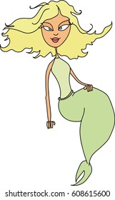 Cartoon mermaid