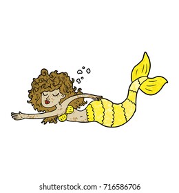 cartoon mermaid