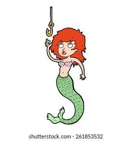 cartoon mermaid and hook