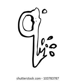 cartoon messy letter