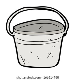 Cartoon-Metalleimer
