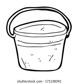 cartoon metal bucket