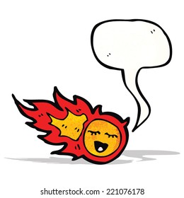 meteorito de dibujos animados