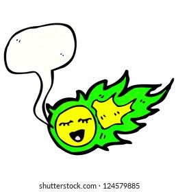 cartoon meteorite