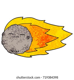 meteorito de dibujos animados