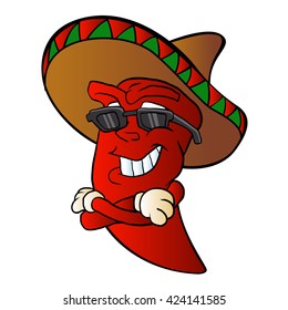 cartoon mexican pepper