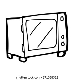 microondas de dibujos animados