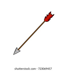 cartoon middle ages weapons arrow