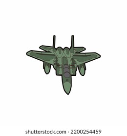 cartoon military jet plane image