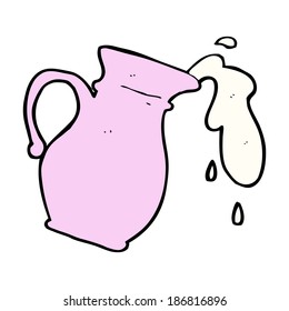 cartoon milk jug