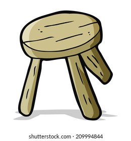 Cartoon Milking Stool