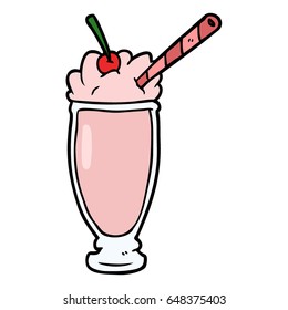 cartoon milkshake