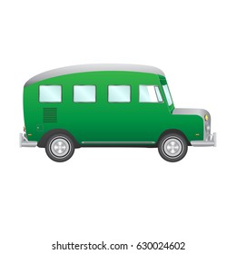 cartoon minibus