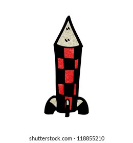 misil de dibujos animados
