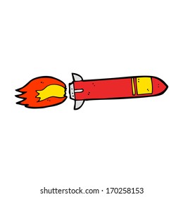 misil de dibujos animados
