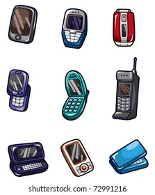 Cartoon Mobile Phone Icon