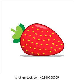 Cartoon modern design fruit strawberry, vector illustrator