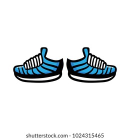 Cartoon Modern Pair of Sneakers