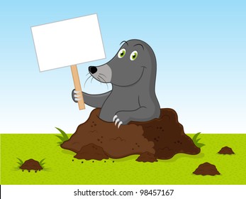 Cartoon mole