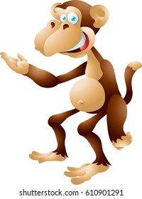 Cartoon monkey