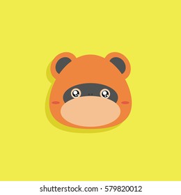 Cartoon monkey face