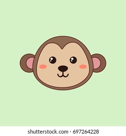 Cartoon Monkey Face