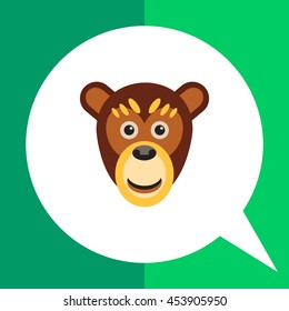Cartoon monkey head icon