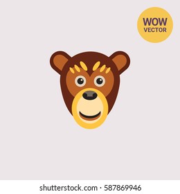 Cartoon monkey head icon