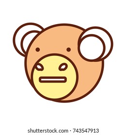 cartoon monkey icon