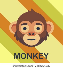 Cartoon Monkey mascot design. Can be used for any purpose. Children's book design, vector file