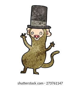 cartoon monkey in top hat