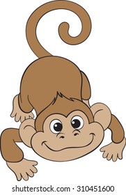 Cartoon - Monkey - Vector - Illustration
