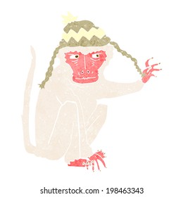 cartoon monkey wearing hat