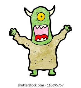 monstruo de dibujos animados