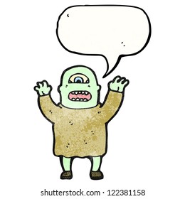 monstruo de dibujos animados