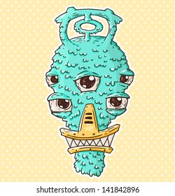 cartoon monster