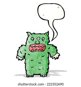 monstruo de dibujos animados