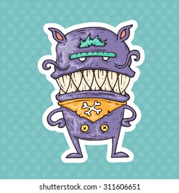 cartoon monster