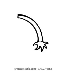 brazo monstruo de dibujos animados