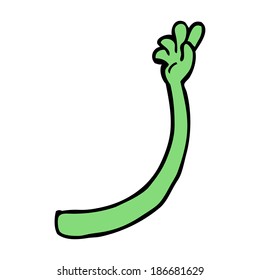cartoon monster arm