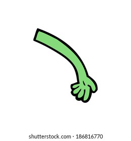 cartoon monster arm