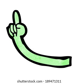 cartoon monster arm