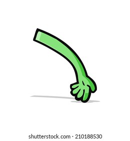 cartoon monster arm