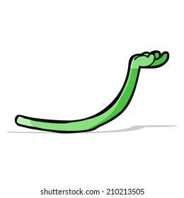 cartoon monster arm