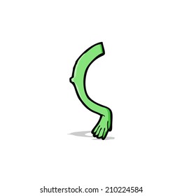 cartoon monster arm