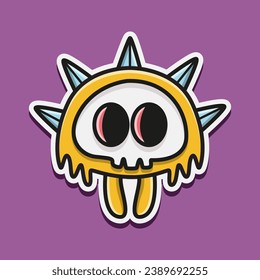 Cartoon monster Character design for logo, sticker, mascot and more