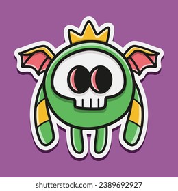 Cartoon monster Character design for logo, sticker, mascot and more