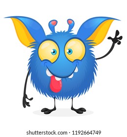 Cartoon monster character. Vector stock illustration
