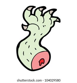 cartoon monster claw